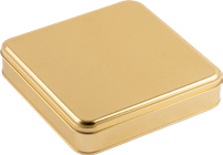 215x215x40mm Gold